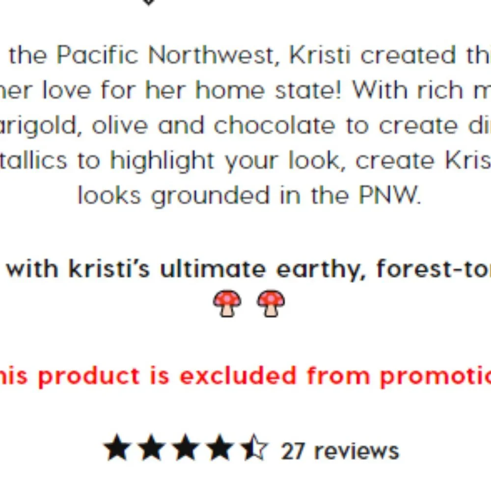BNIB Colourpop x Raw Beauty Kristi AT FOREST SIGHT Vegan Eyeshadow Palette